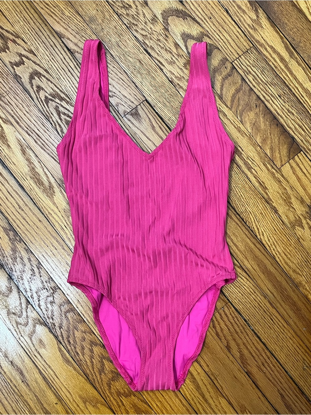 SOLID & STRIPED Ribbed One-Piece Swimsuit